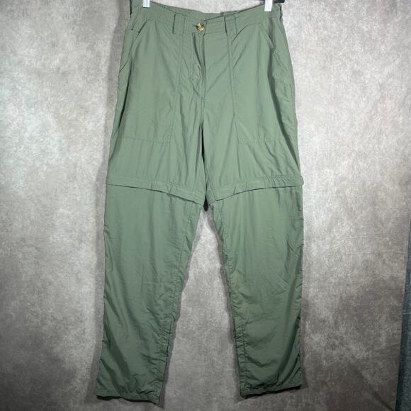 ExOfficio Fishing‎ Pants Womens Small 6-8 Green Convertible Pockets Outdoor - Picture 1 of 14